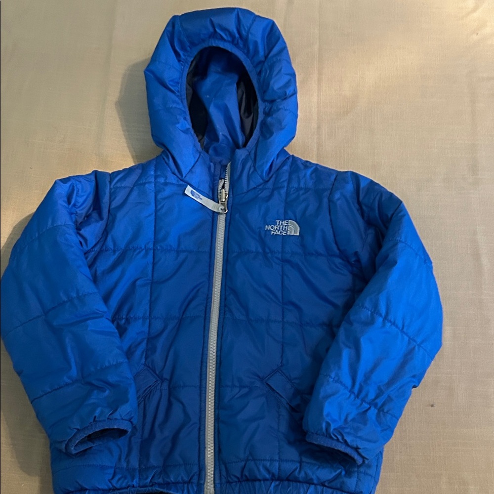 EUC The North Face Vibrant Blue Puffer Jacket